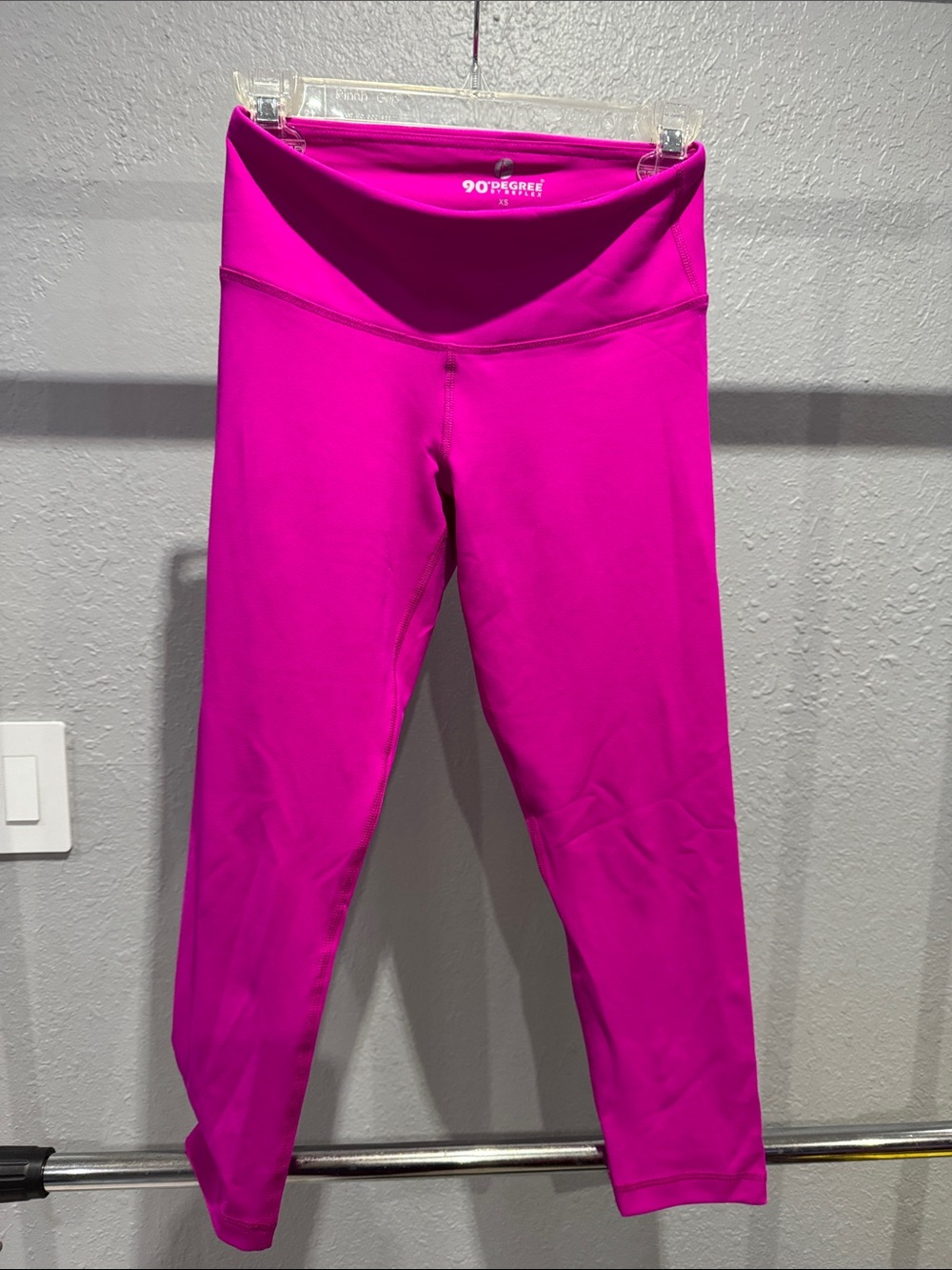 90 Degree By Reflex Vivid Magenta High-Waist Leggings
